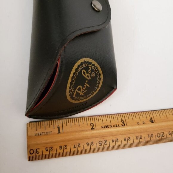 Ray Ban Black Black Sunglass Glasses Case Made in Italy - Picture 8 of 13